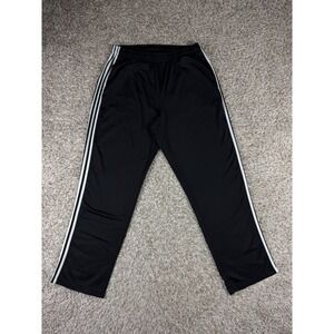 Adidas Essentials 3 Stripes Tricot Tapered Track Pants Men's 2XL Black BK7402